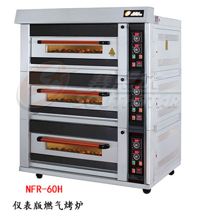 凯时k8燃气烤箱NFR-60H豪华型三层六盘仪表版厂家直销